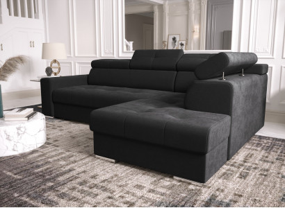 Sectional sofa L shape couch upholstery living room couches sofas modern black design
